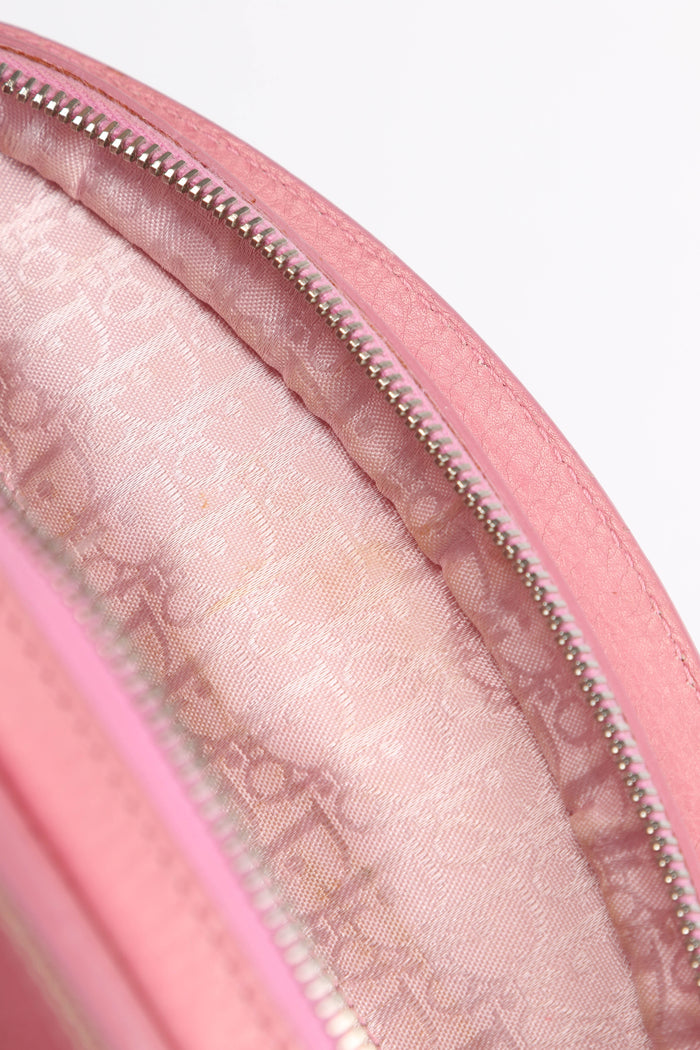 Limited Edition 2000s Christian Dior Pink Leather Butterfly Detective Bag