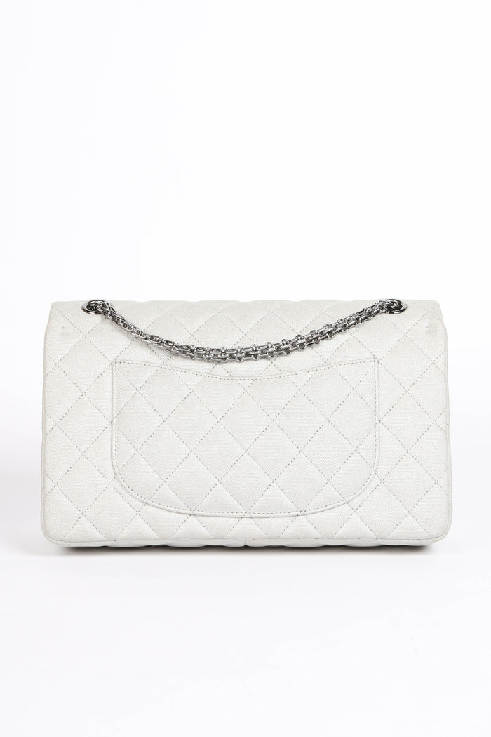 RARE 2010s Chanel Space Charms Re-issue 2.55 Double Flap Shoulder Bag