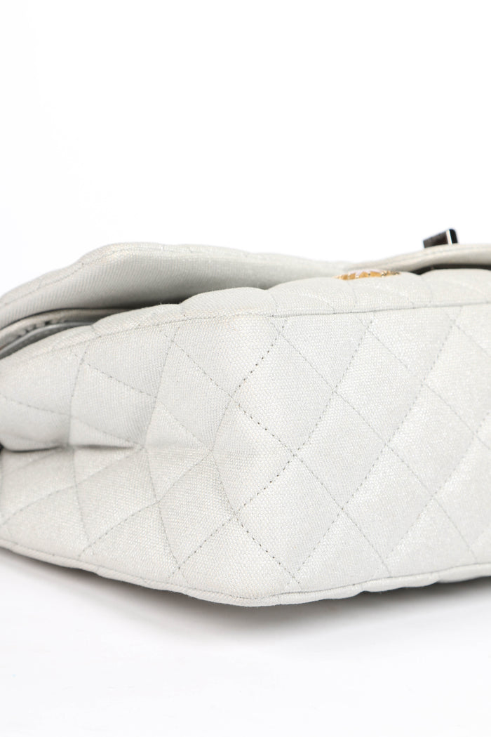 RARE 2010s Chanel Space Charms Re-issue 2.55 Double Flap Shoulder Bag
