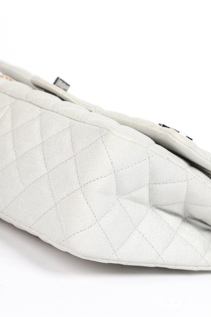 RARE 2010s Chanel Space Charms Re-issue 2.55 Double Flap Shoulder Bag