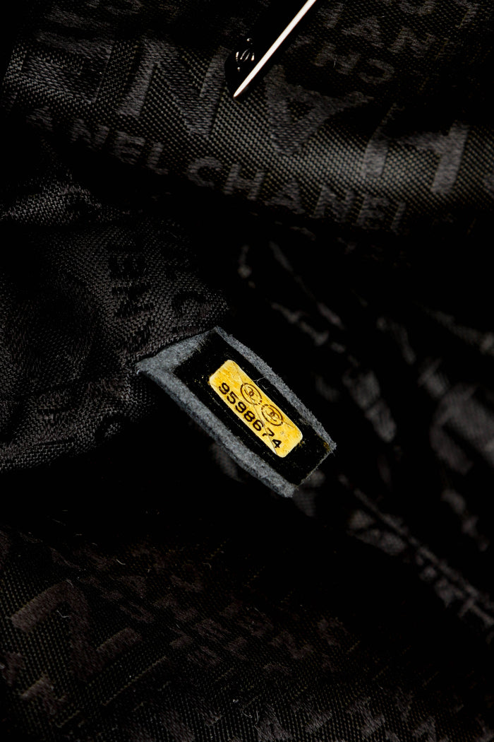 2000s Chanel Black Patent Leather Diagonal East West Chocolate Bar Flap Bag