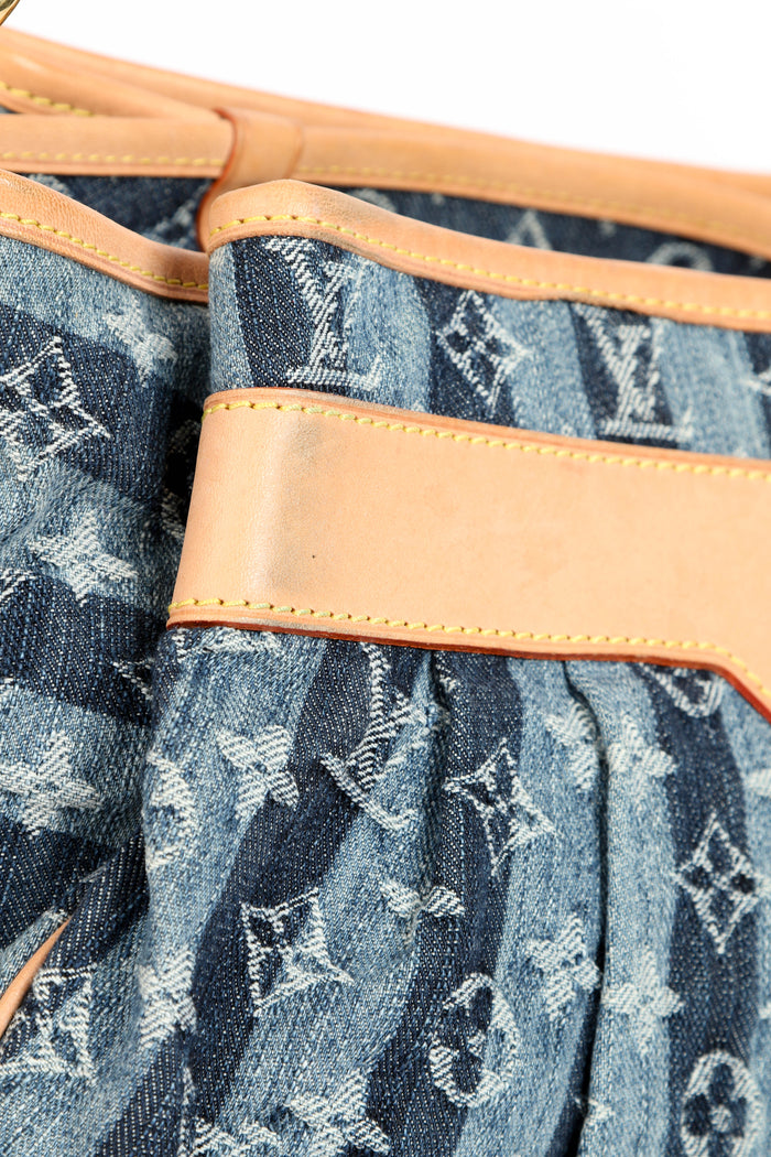 Vintage Louis Vuitton Monogram Denim Raye Shoulder Bag