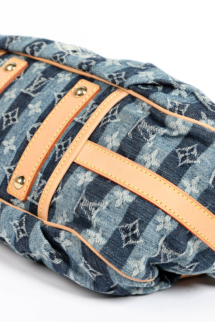 Vintage Louis Vuitton Monogram Denim Raye Shoulder Bag