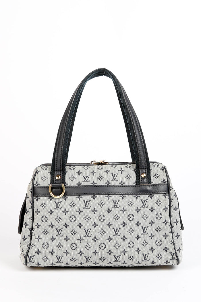 Vintage Louis Vuitton Navy Mini Monogram Josephine PM Tote Bag