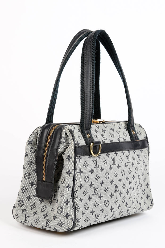 Vintage Louis Vuitton Navy Mini Monogram Josephine PM Tote Bag