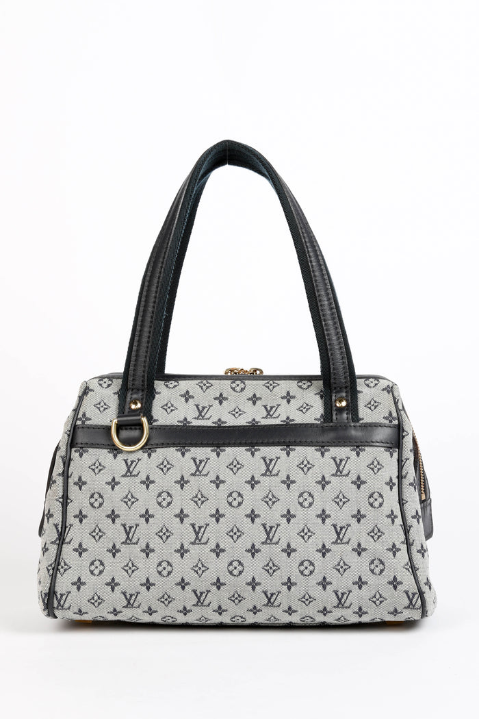 Vintage Louis Vuitton Navy Mini Monogram Josephine PM Tote Bag