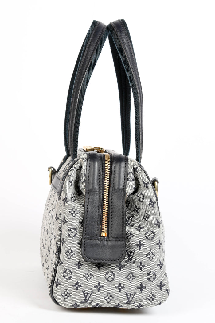 Vintage Louis Vuitton Navy Mini Monogram Josephine PM Tote Bag