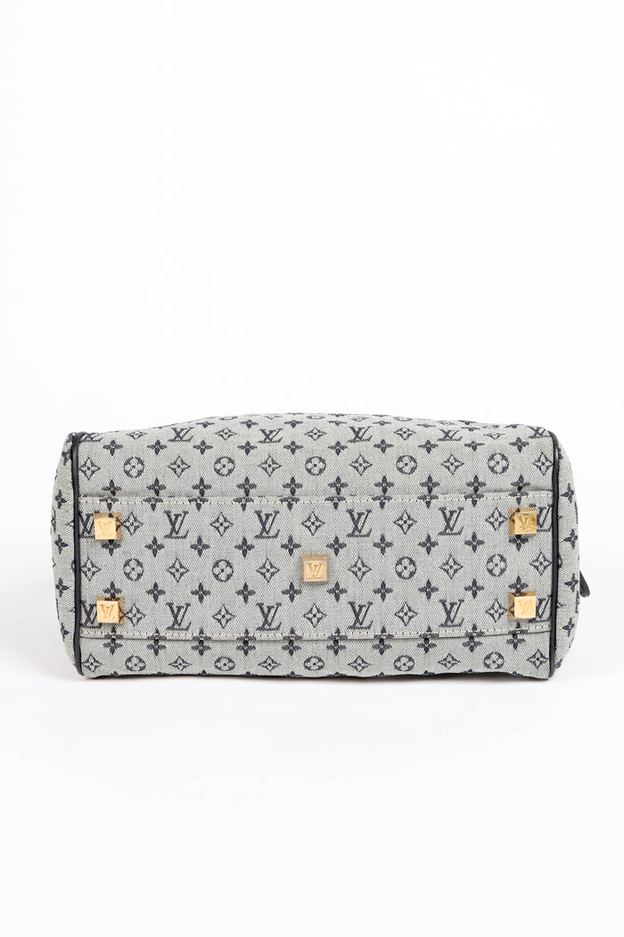 Vintage Louis Vuitton Navy Mini Monogram Josephine PM Tote Bag