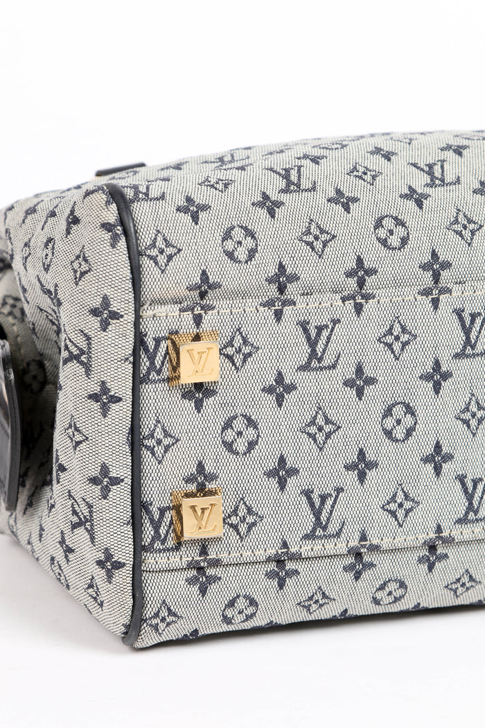 Vintage Louis Vuitton Navy Mini Monogram Josephine PM Tote Bag