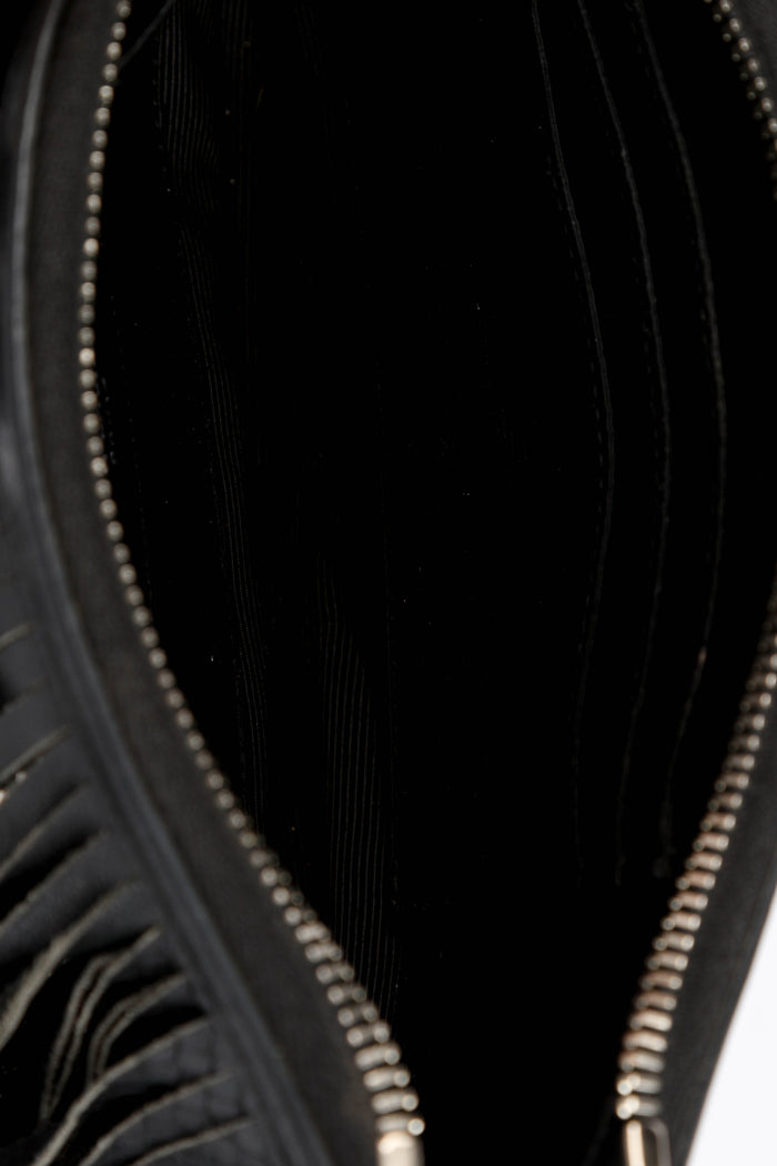 2010s Saint Laurent Black Fringe Crossbody Bag