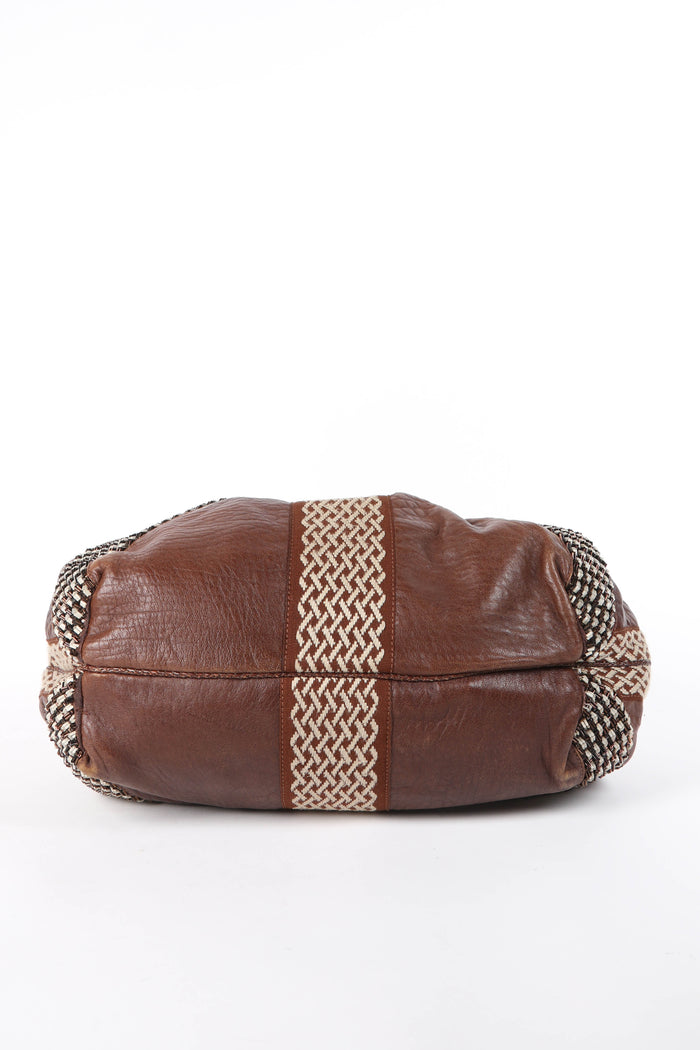 RARE Vintage Fendi Bead Embellished Leather Spy Bag