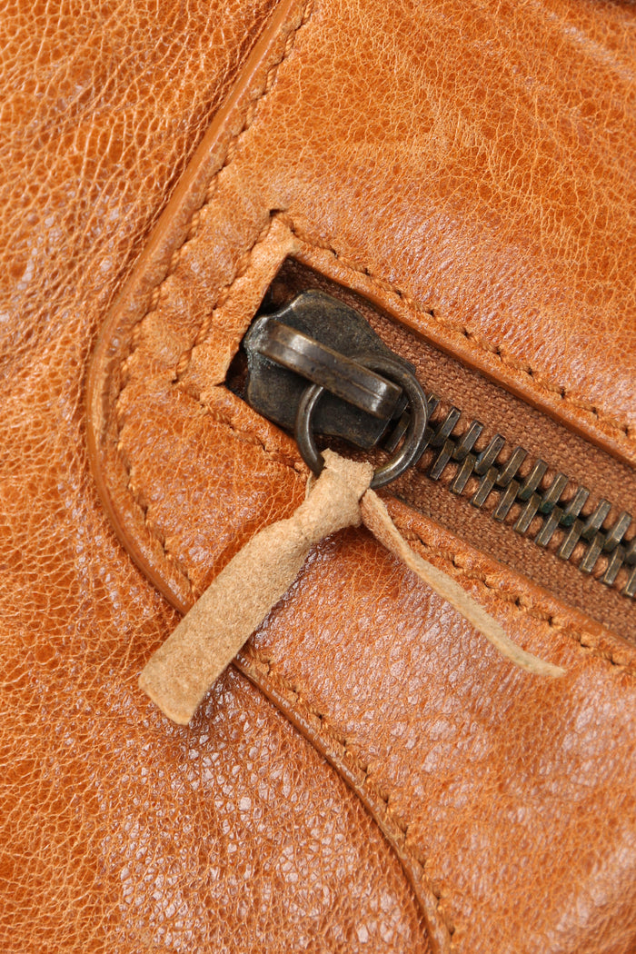 2010s Balenciaga Tan Leather Part Time City Bag