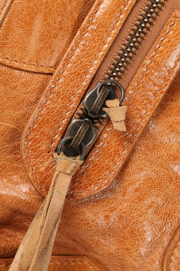 2010s Balenciaga Tan Leather Part Time City Bag