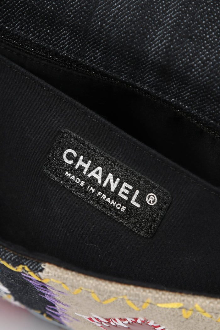 RARE 2000s Chanel Patchwork Jumbo Single Flap Shoulder Bag