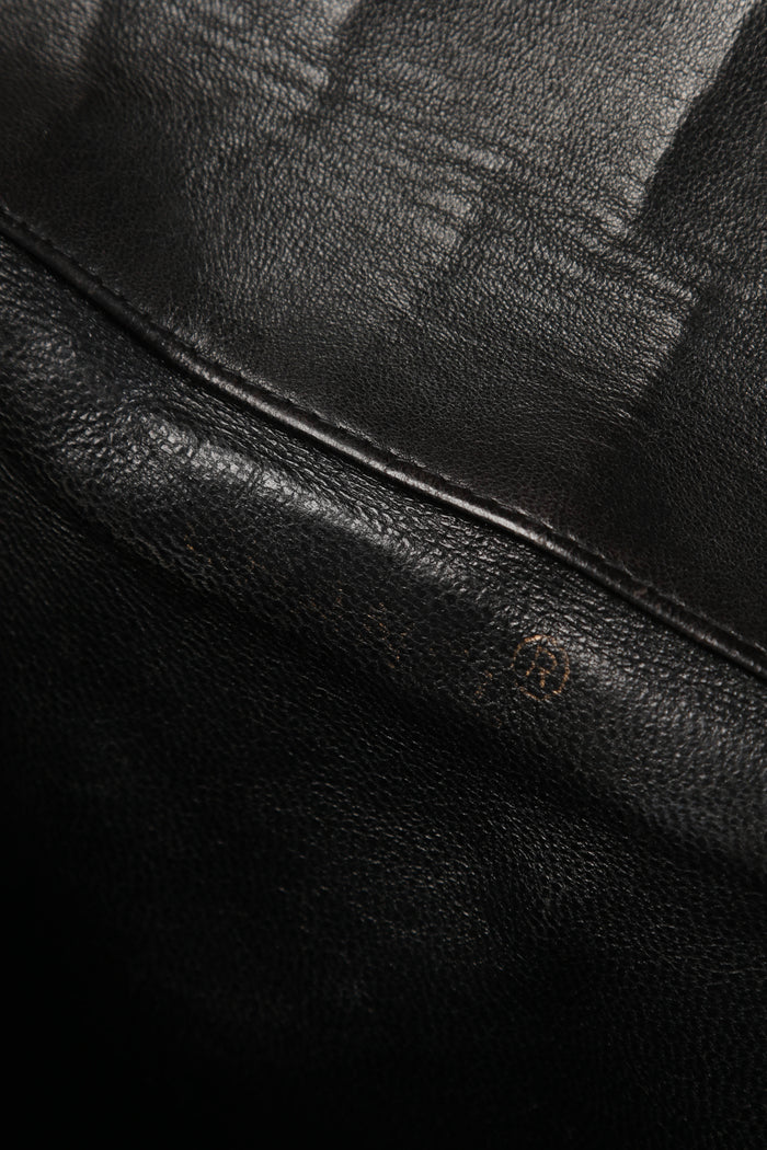 90s Chanel Espresso Black Lambskin Small Duma Backpack