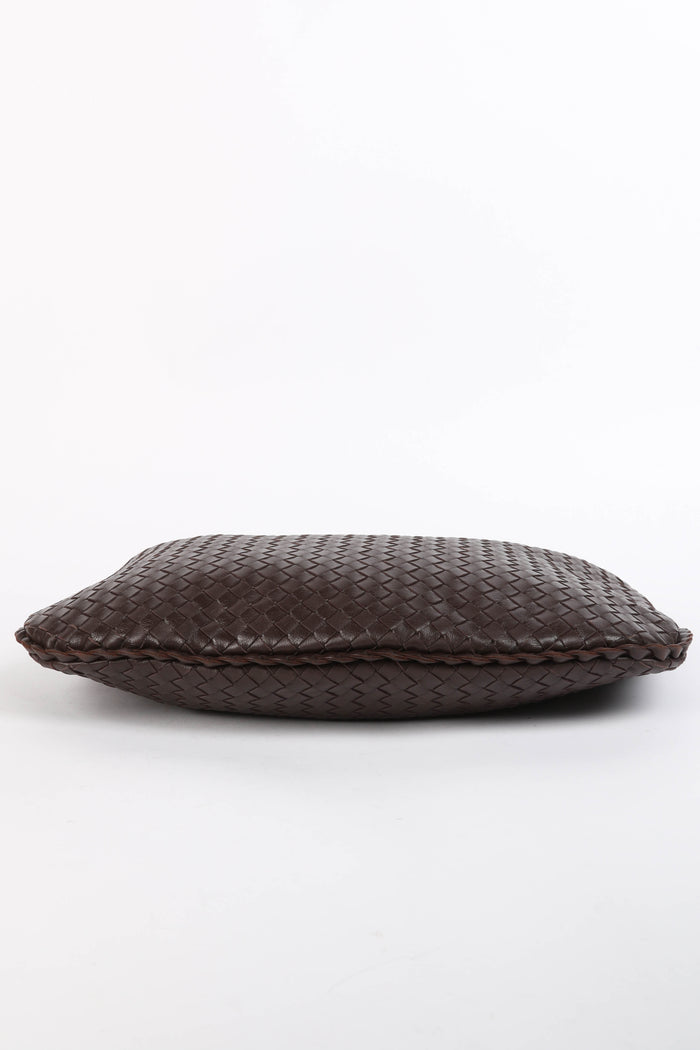 Vintage Bottega Veneta Brown Intrecciato Shoulder Bag