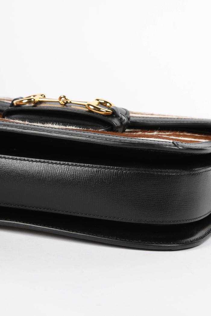 RARE Gucci Zebra Print Horsebit 1955 Shoulder Bag