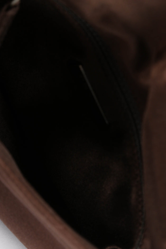 Vintage Prada Brown Silk Shoulder Bag