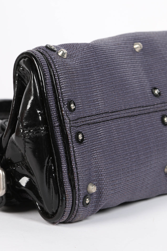 2000s Chloe Canvas and Leather Small Paddington Shoulder Bag