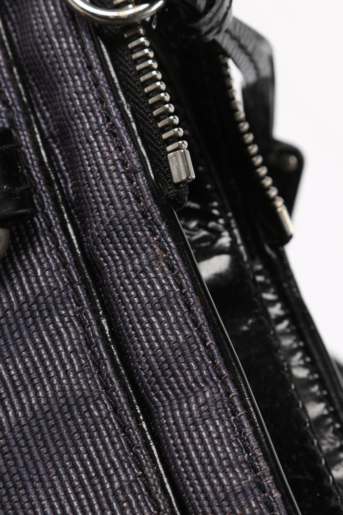 2000s Chloe Canvas and Leather Small Paddington Shoulder Bag