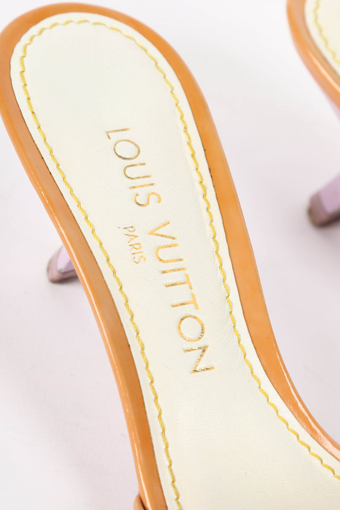 2000s Louis Vuitton x Takashi Murakami Multicolour Monogram Mules