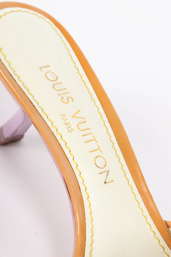 2000s Louis Vuitton x Takashi Murakami Multicolour Monogram Mules