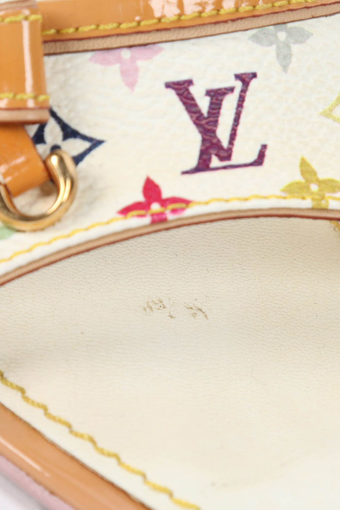 2000s Louis Vuitton x Takashi Murakami Multicolour Monogram Mules