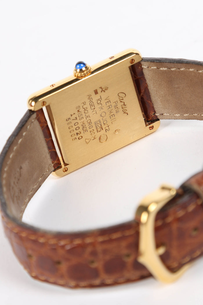 Vintage Cartier Tank Argent Watch