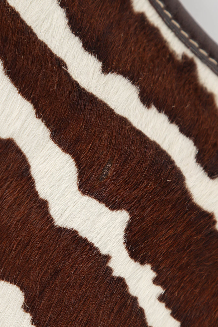 Vintage Gucci Zebra Print Pony Hair Jackie Shoulder Bag