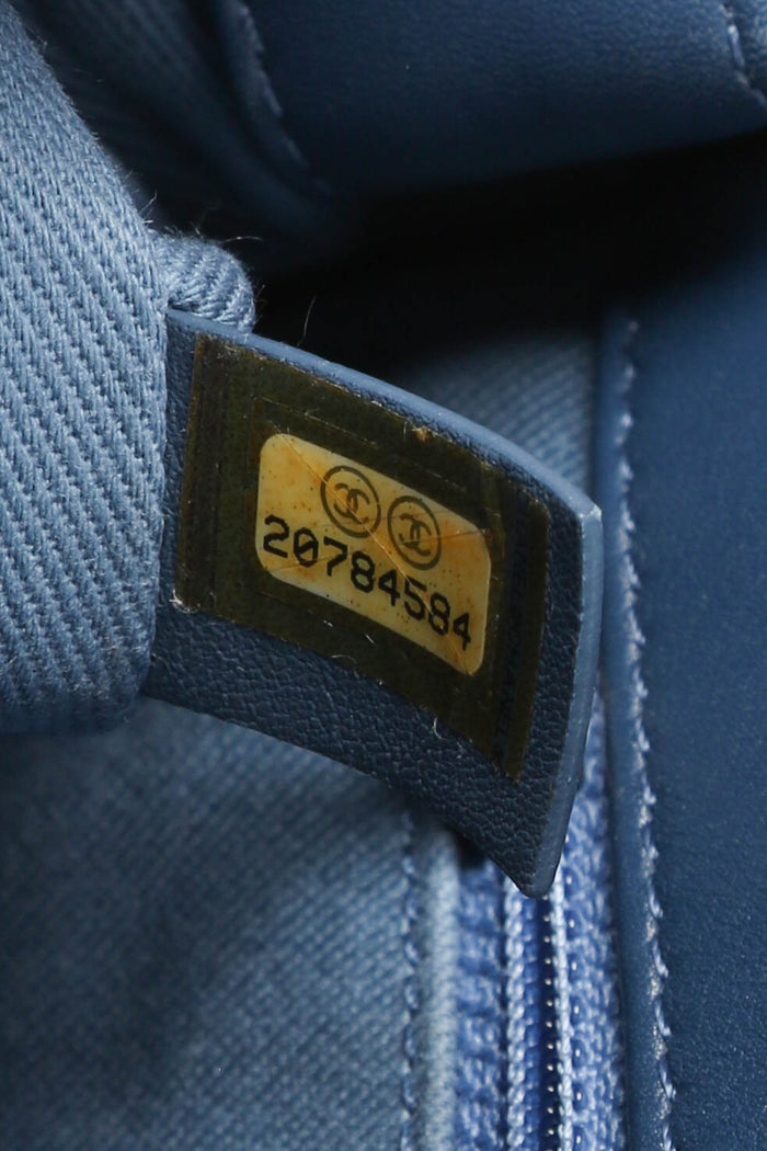 2014 Chanel Paris-Dubai Fringe Denim Single Flap Shoulder Bag