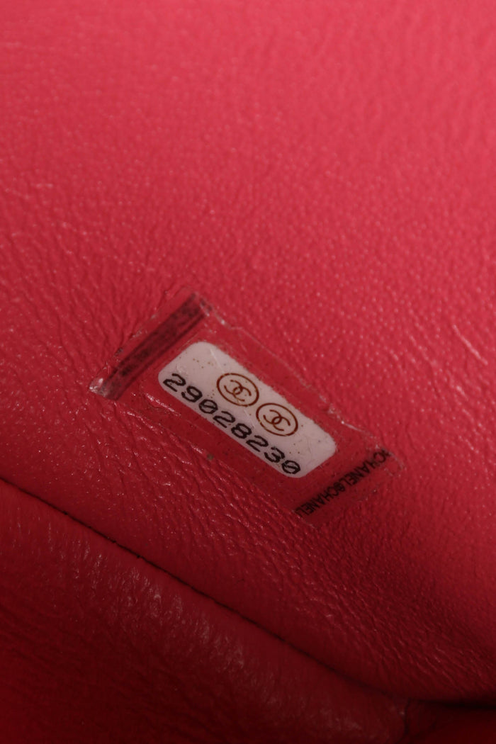 2010s Chanel Pink Lambskin Mini Rectangular Single Flap Bag
