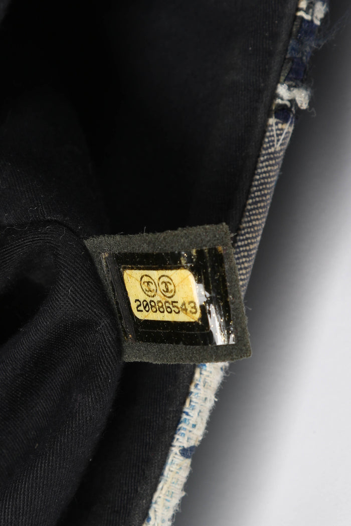 RARE 2010s Chanel Denim Patchwork Jumbo Flap Shoulder Bag
