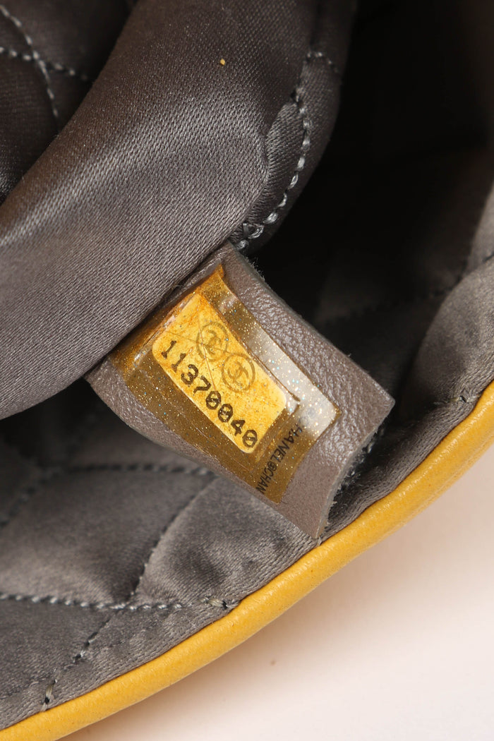 2000s Chanel Yellow Lambskin Madison Single Flap Bag