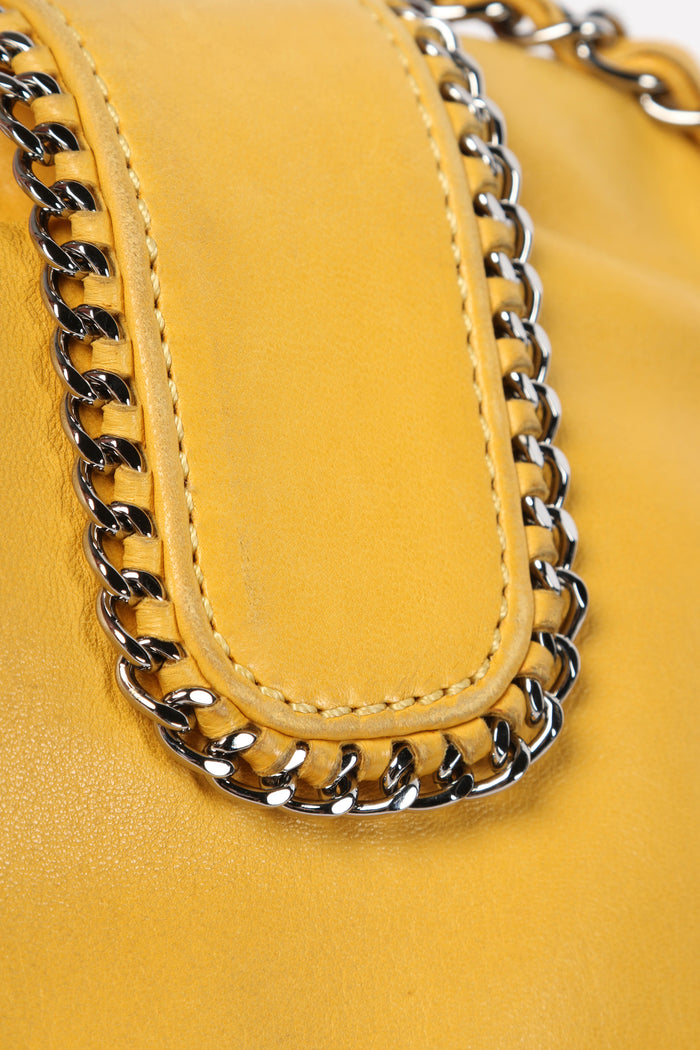 2000s Chanel Yellow Lambskin Madison Single Flap Bag