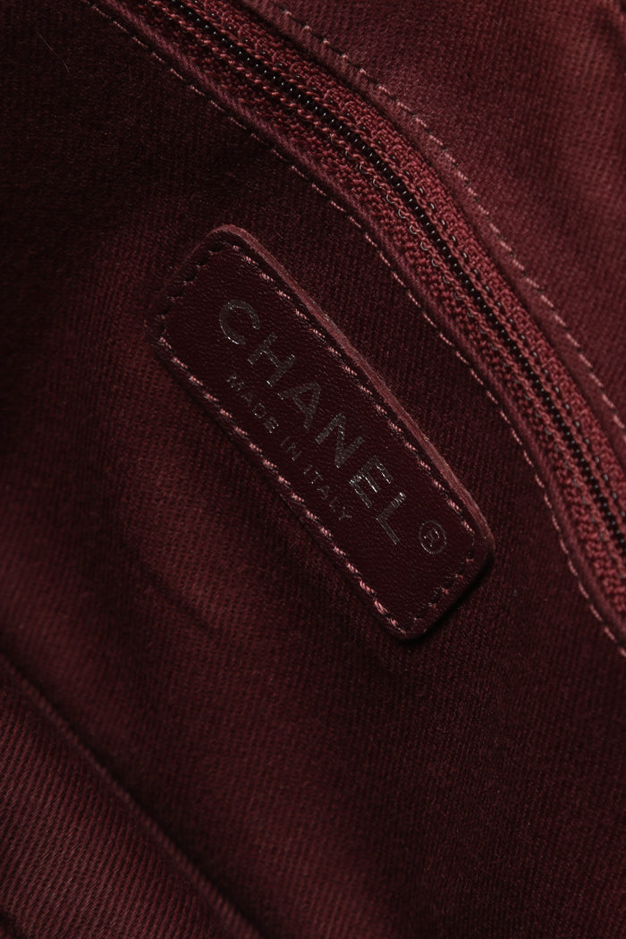 2010s Chanel Blue Aged Calfskin Medium Single Flap Shoulder Bag