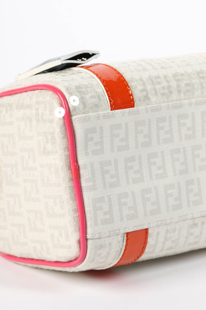 Vintage Fendi Sequin Embellished Zucca Boston Bag
