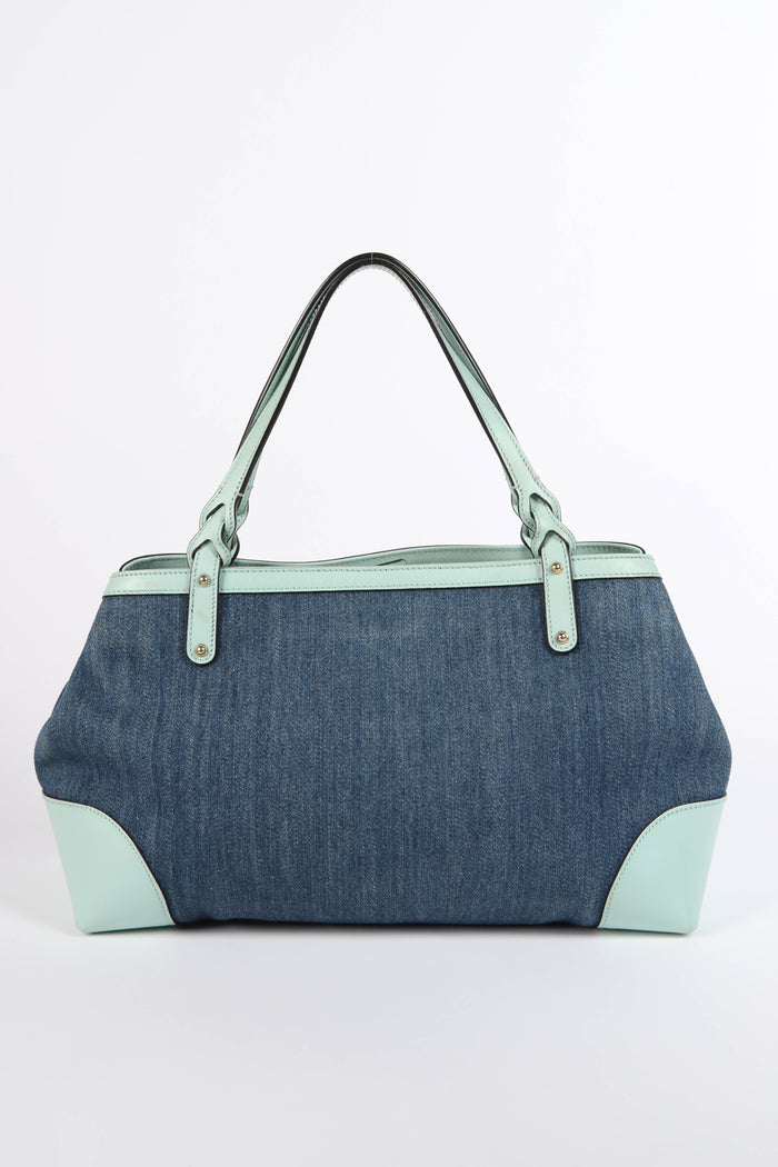 Vintage Gucci Denim Craft Tote Bag