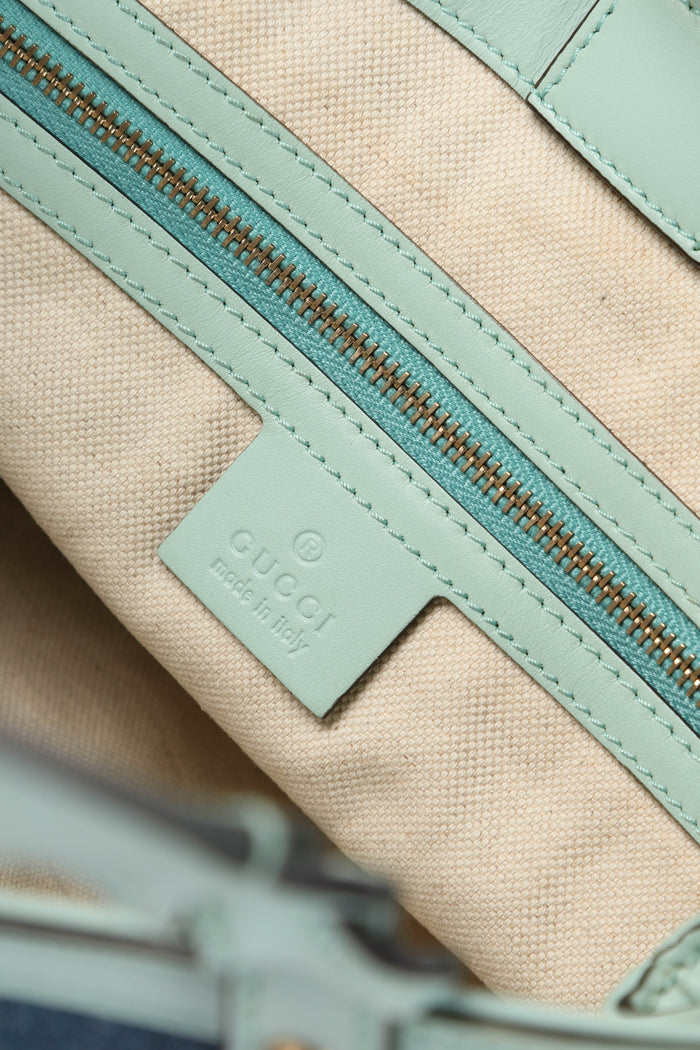 Vintage Gucci Denim Craft Tote Bag