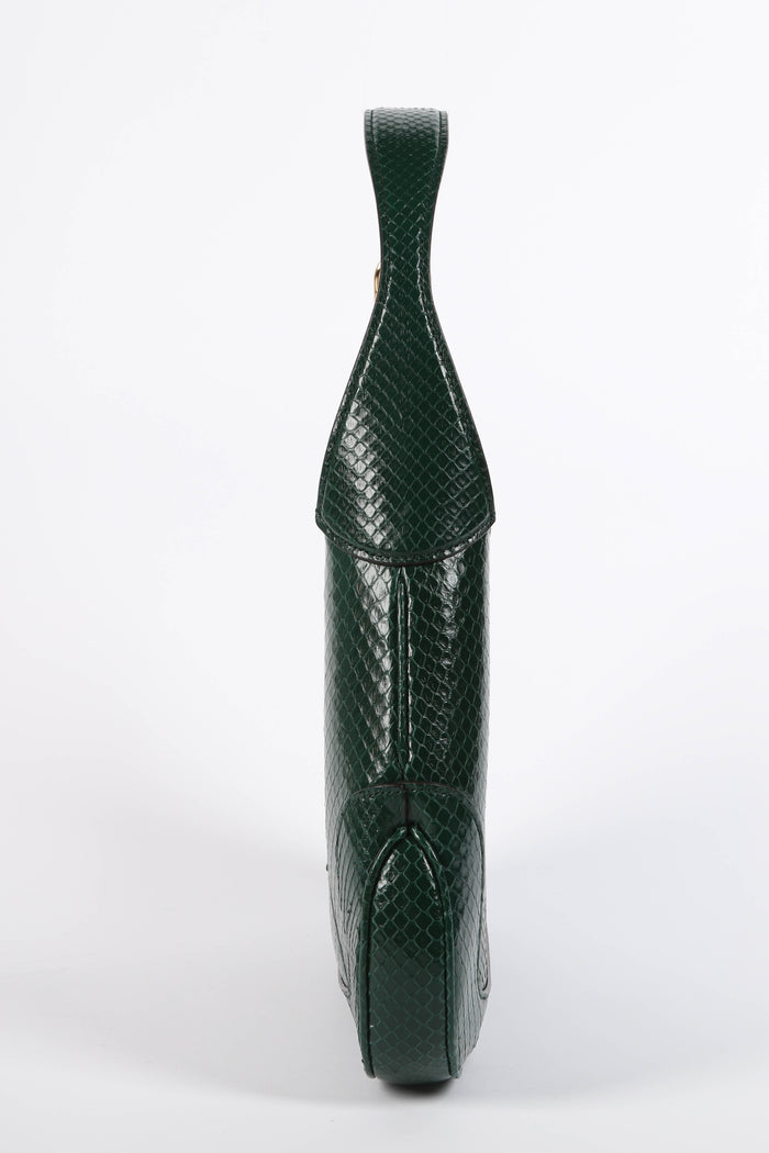 RARE Gucci Green Python Jackie Shoulder Bag