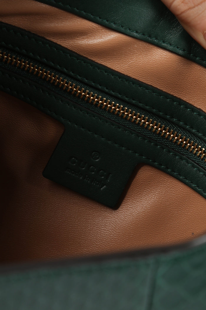 RARE Gucci Green Python Jackie Shoulder Bag