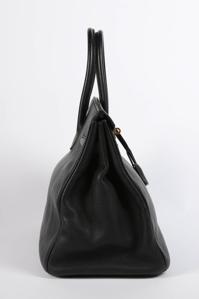2001 Hermès Birkin 35cm in Black Clemence Leather with GHW