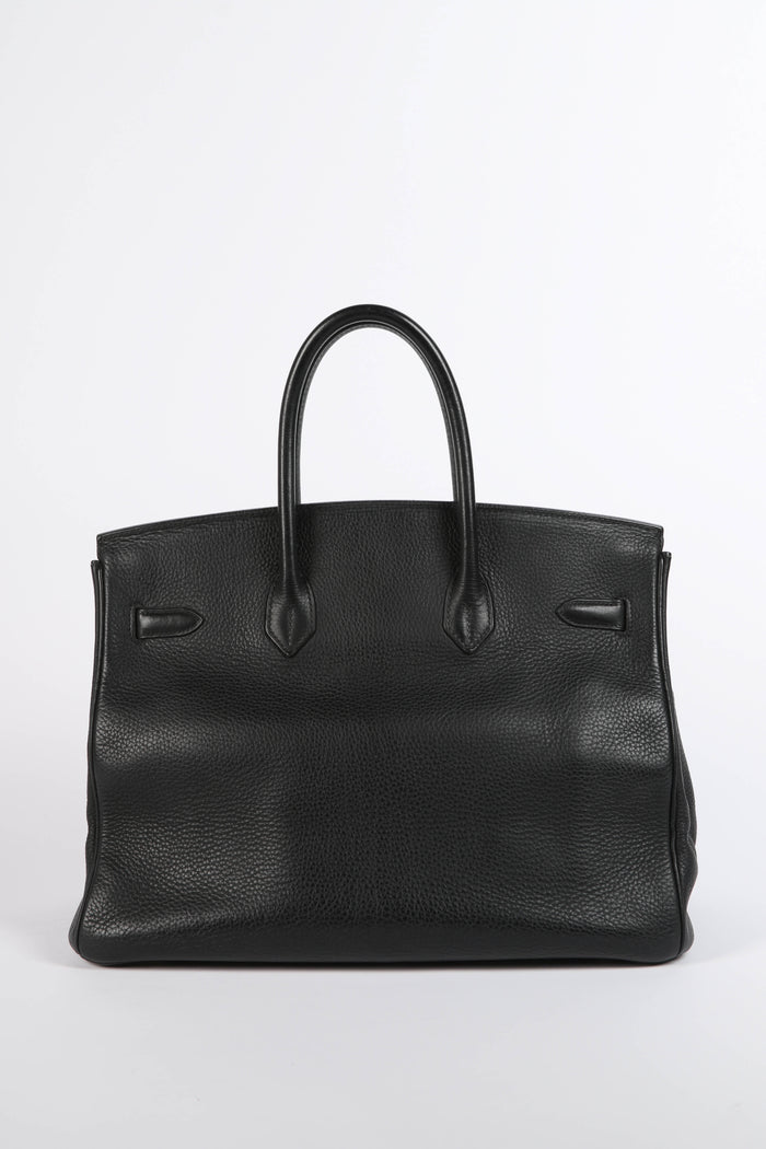 2001 Hermès Birkin 35cm in Black Clemence Leather with GHW