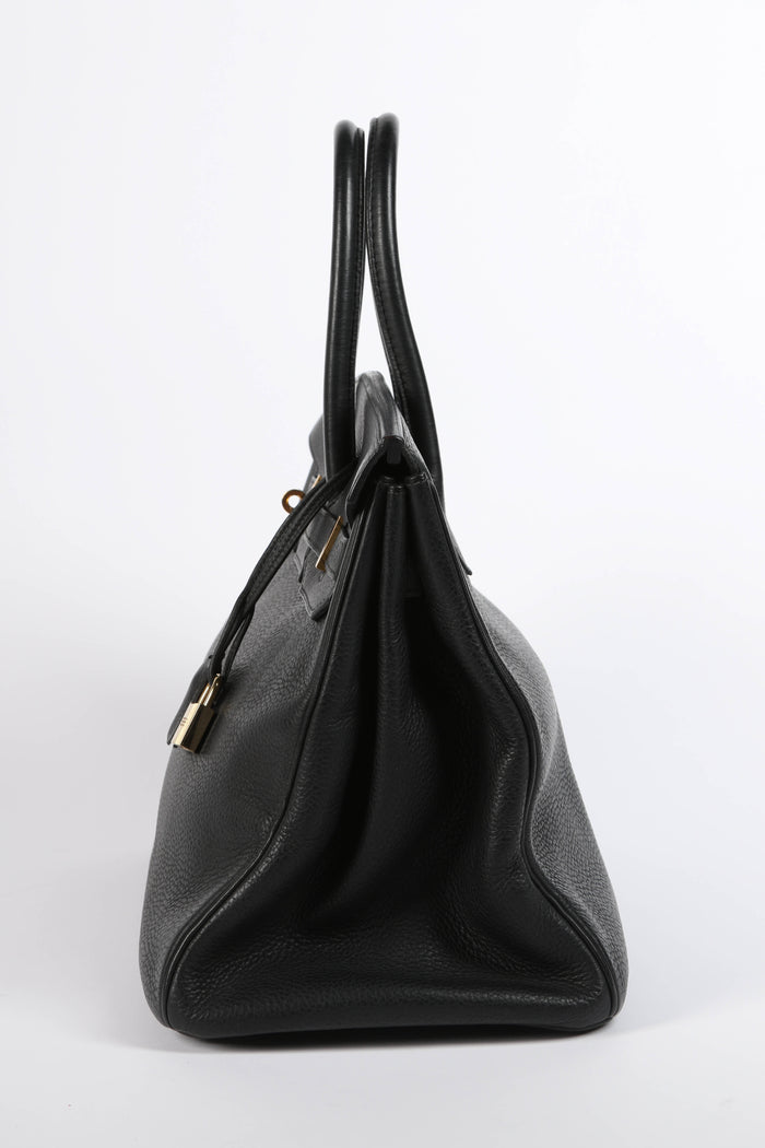 2001 Hermès Birkin 35cm in Black Clemence Leather with GHW