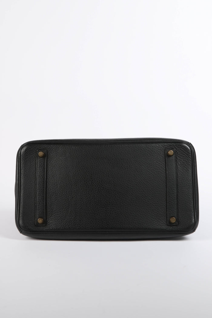 2001 Hermès Birkin 35cm in Black Clemence Leather with GHW