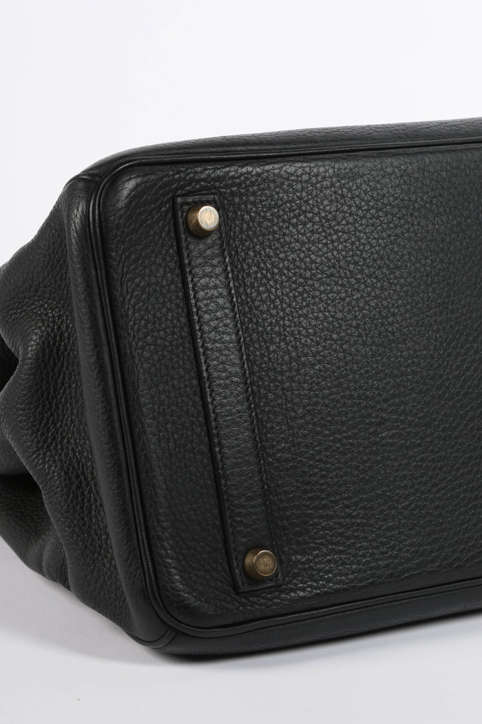 2001 Hermès Birkin 35cm in Black Clemence Leather with GHW
