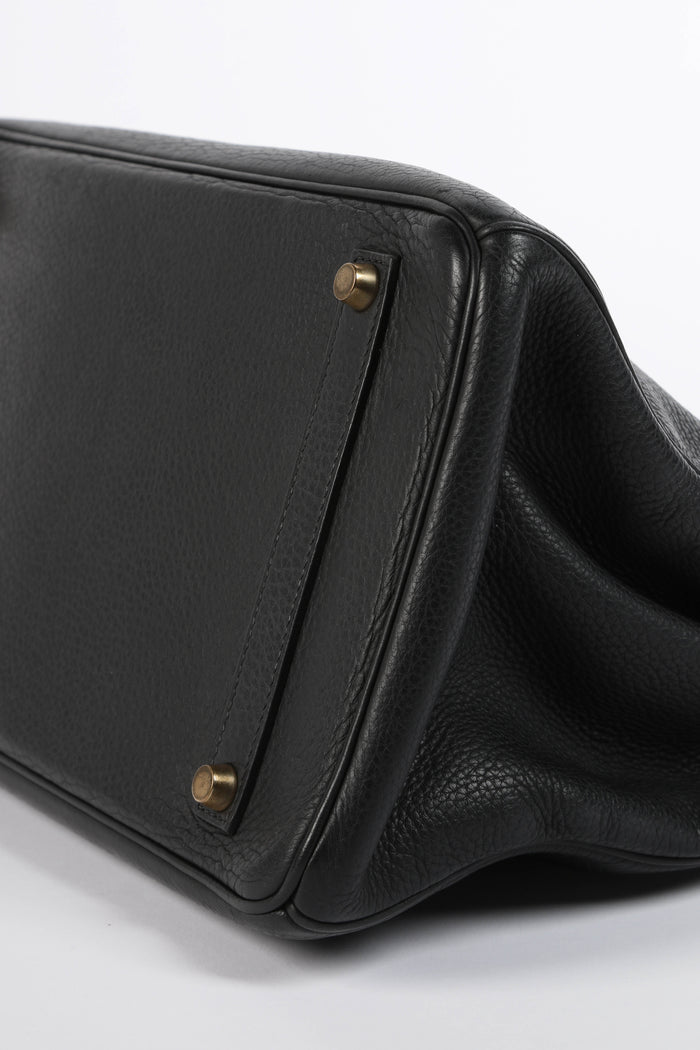 2001 Hermès Birkin 35cm in Black Clemence Leather with GHW