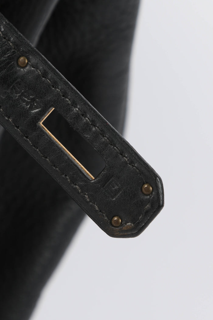 2001 Hermès Birkin 35cm in Black Clemence Leather with GHW