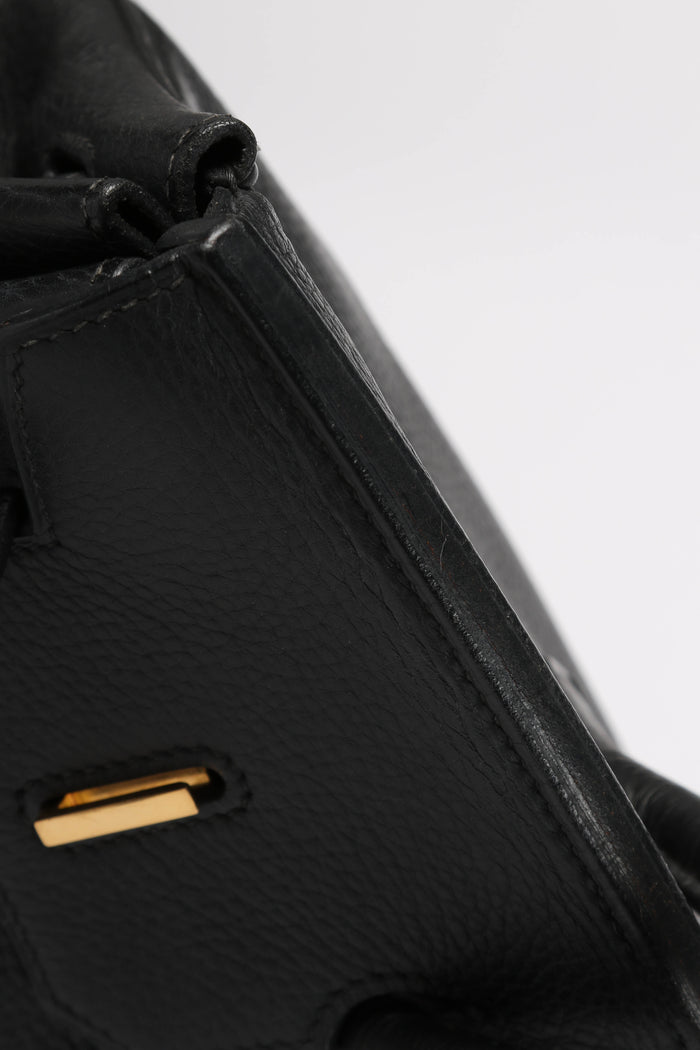 2001 Hermès Birkin 35cm in Black Clemence Leather with GHW