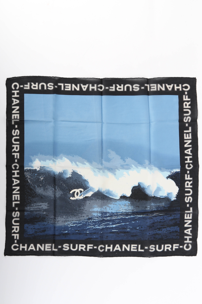 RARE 2000s Chanel Surf Collection Small Scarf