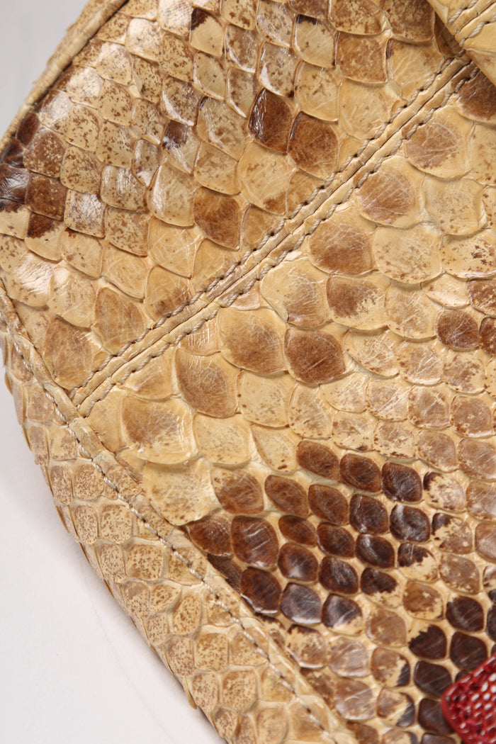 SUPER RARE 2000s Fendi Python Baguette Shoulder Bag